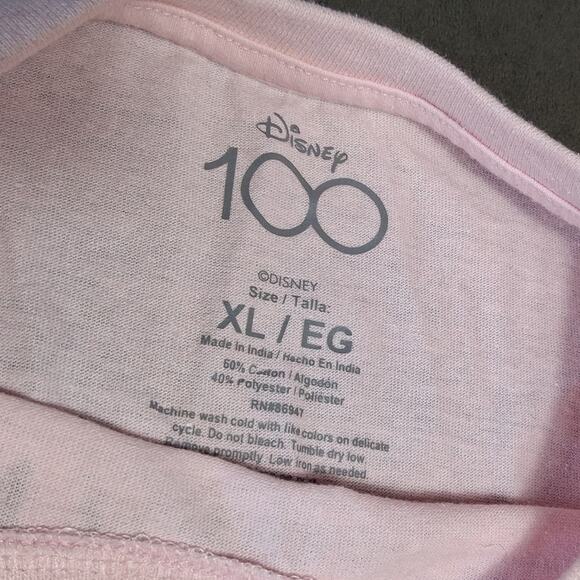 Disney T Shirt Size XL Light Pink Top Stylized Graphic Print Snow White - Picture 3 of 4